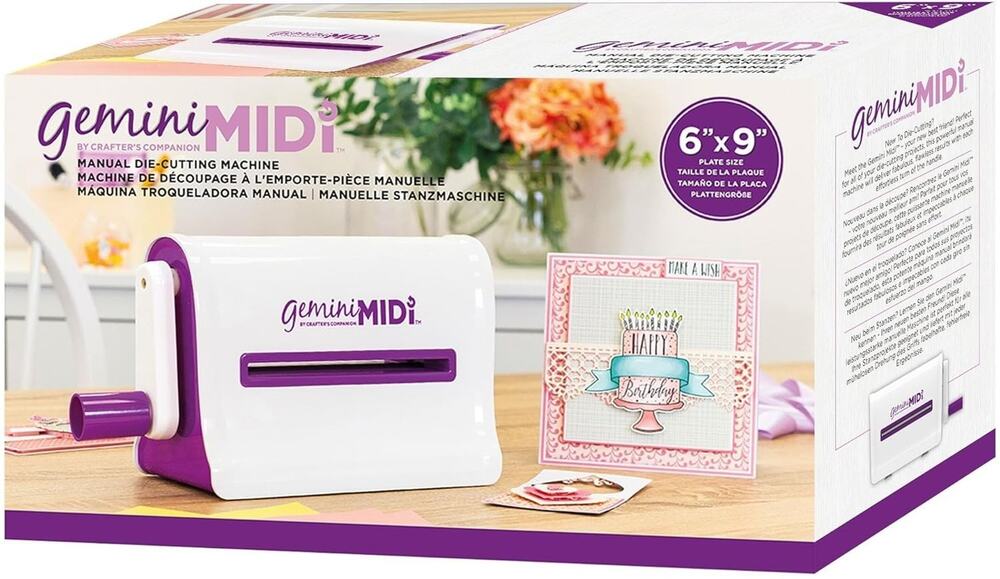 Gemini Midi Manual Die Cutting & Embossing Machine 6x9 Scrapbooking New